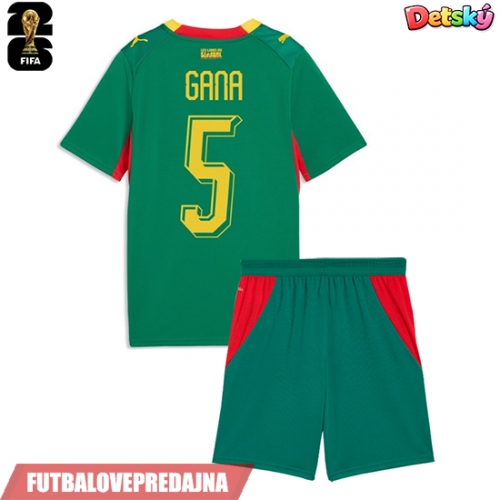 Lacne Dětský Futbalové dres Senegal Idrissa Gueye #5 MS 2026 Krátky Rukáv - Preč (+ trenírky)